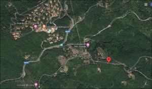 Il Castelluccio e Gualda. Da Google Map.